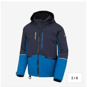 Stylish Blue and Black Kids Puffer Jacket